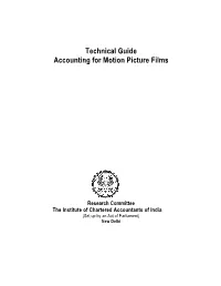 Technical Guide Accounting for Motion Picture Films