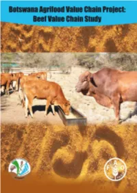 Botswana Agrifood Value Chain Project: Beef Value Chain Study