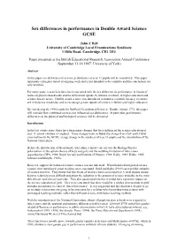 Changes in Science Entry in Year 11 from 1975-1993 in England