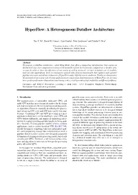Hyperflow: a Heterogeneous Dataflow Architecture