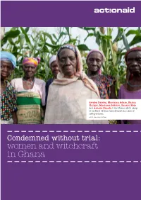 Women and Witchcraft in Ghana