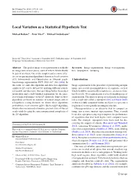 Local Variation As a Statistical Hypothesis Test