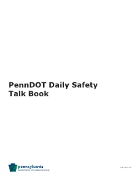 Penndot Daily Safety Talk Book