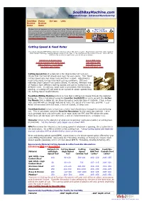 South Bay Machining Feeds and Speeds (Drill, Lathe, Mill)