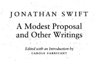 A Modest Proposal and Other Writings