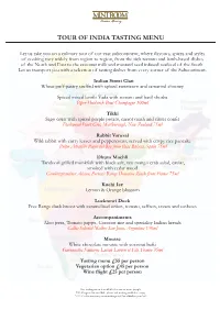A La Carte Menu Booklet.Cdr