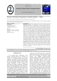 Australian Journal of Basic and Applied Sciences Processes Of