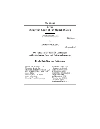 Reply to the State's Brief In