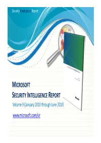 Microsoft Security Intelligence Report