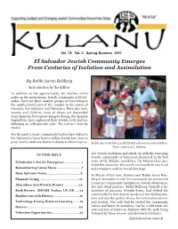 Spring-Summer 2011 El Salvador Jewish Community Emerges from Centuries of Isolation and Assimilation