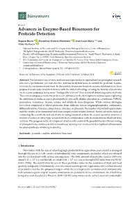 Advances in Enzyme-Based Biosensors for Pesticide Detection