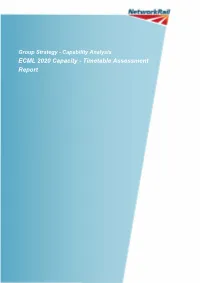 ECML 2020 Capacity - Timetable Assessment Report