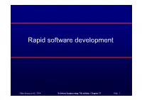 Rapid Software Development