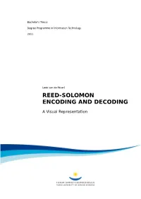 Reed-Solomon Encoding and Decoding
