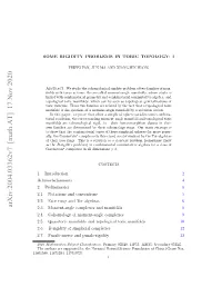Some Rigidity Problems in Toric Topology: I
