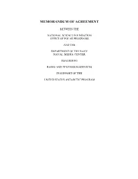 MEMORANDUM of AGREEMENT Between the National Science