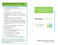 Quick Guide: Axis 360 & Blio Niagara Falls Public Library Ebook Collection