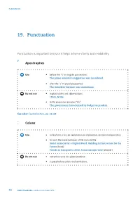 19. Punctuation
