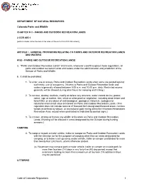 Code of Colorado Regulations 1 5