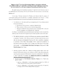 Minutes of the 8 Goa State Environment Impact Assessment