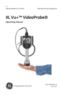 XL Vu+™ Videoprobe® Operating Manual