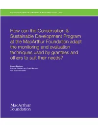 How Can the Conservation & Sustainable Development Program