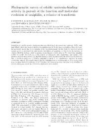 Phylogenetic Survey of Soluble Saxitoxin-Binding Activity in Pursuit of the Function and Molecular Evolution of Saxiphilin, a Relative of Transferrin