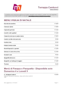 Terrazza Carducci Padova.Mymenu.It
