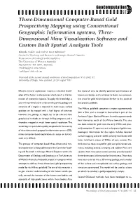 Three-Dimensional Computer-Based Gold Prospectivity Mapping Using Conventional Geographic Information Systems, Three-Dimensional
