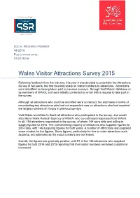 Wales Visitor Attractions Survey, 2015 , File Type