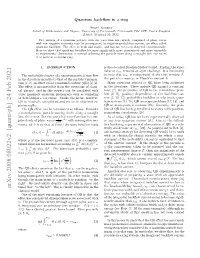 Arxiv:2008.08022V2 [Quant-Ph] 24 Feb 2021 Time) ﬂow “To the Left”; This Is Clearly Impossible in the Line Classical World