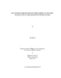 Elucidating the Decline of North American Atlantic Salmon with a Time-Dependent Matrix Model
