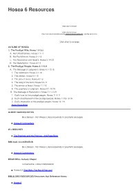 Hosea 6 Resources