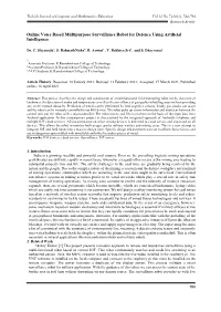 Online Voice Based Multipurpose Surveillance Robot for Defence Using Artificial Intelligence