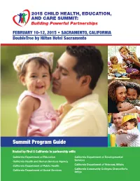 2015 Summit Program