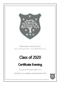 Certificate Evening Programme 2020 PDF File