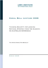 Coral Bell Lecture 2008
