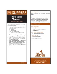 Five-Spice Tempeh