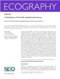 Global Patterns of the Double Mutualism Phenomenon