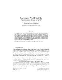 Impossible Worlds and the Intensional Sense of 'And'