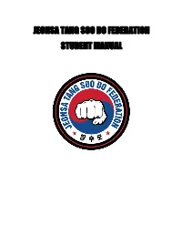 Jeonsa Tang Soo Do Federation Student Manual