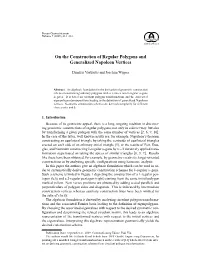 On the Construction of Regular Polygons and Generalized Napoleon Vertices