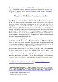 Ownership of Souvenir Plots