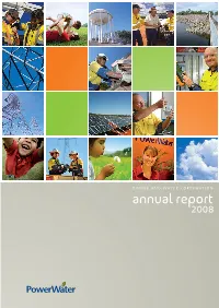 Power and Water Annual Report 2008