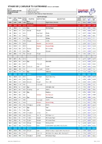 Stage Six Timetable