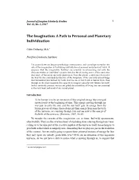 The Imagination: a Path to Personal and Planetary Individuation