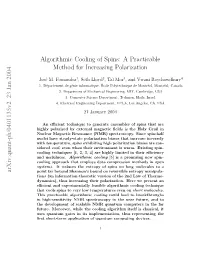 Algorithmic Cooling of Spins: a Practicable Method for Increasing Polarization