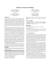Distance-Sensitive Hashing∗