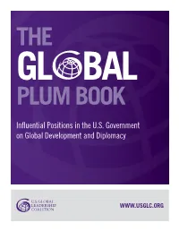 Influential Positions in the U.S. Government on Global Development and Diplomacy