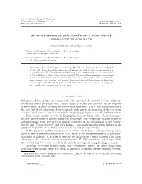 On the Lattice of Subgroups of a Free Group: Complements and Rank
